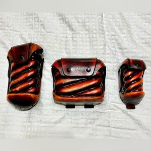 Star Wars Set of 3 Jedi Custom Leather Pouches Civilized Galactic Gear